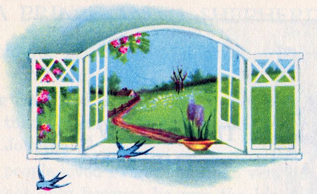Spring country scene